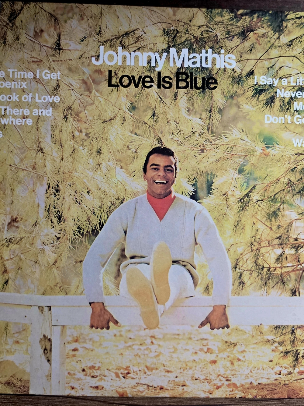 Johnny Mathis Love is Blue Vinyl Record Album ,Columbia Records 1968